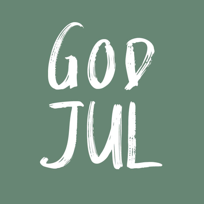Kort - GOD JUL - Grön