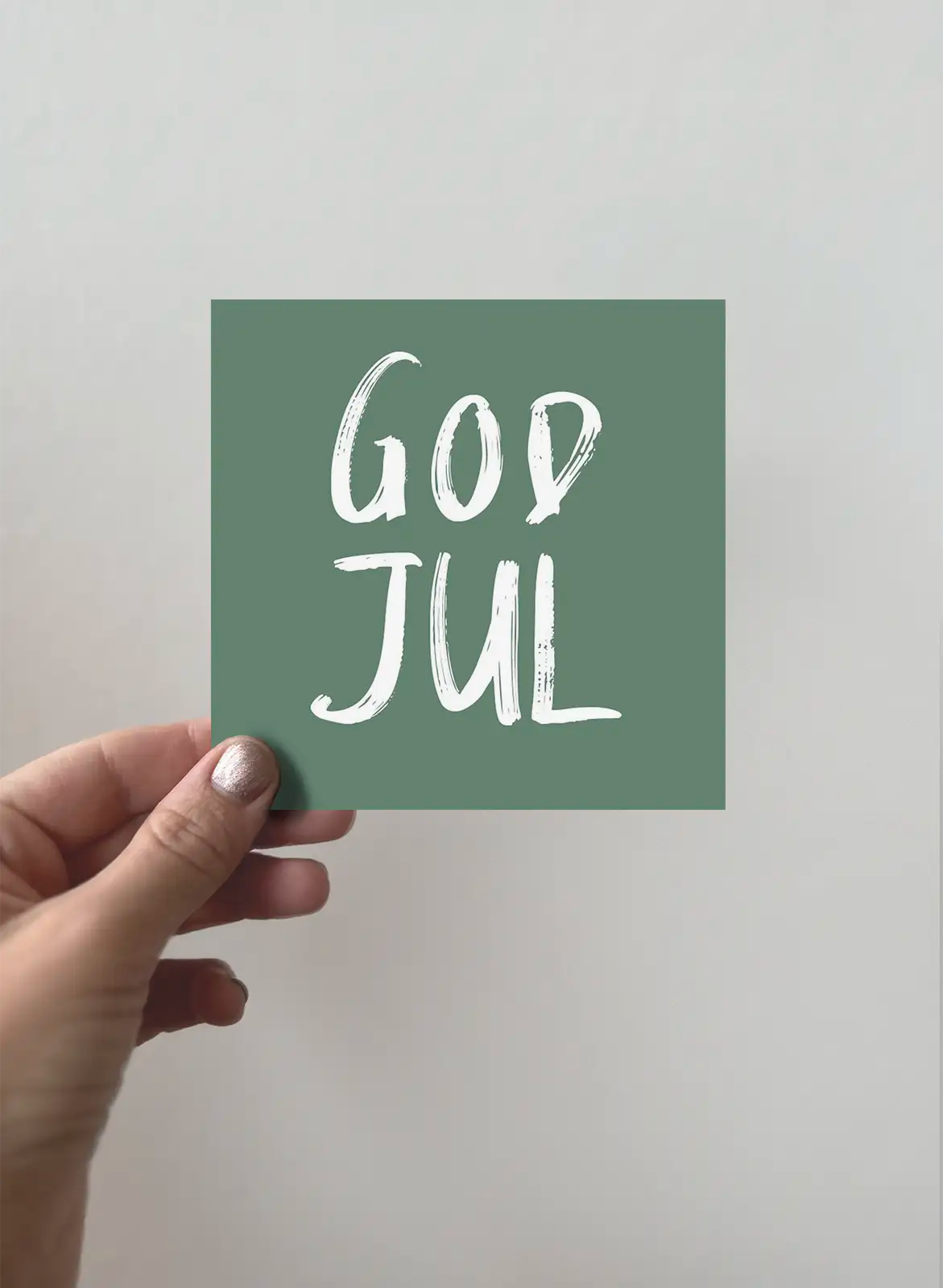 Kort - GOD JUL - Grön