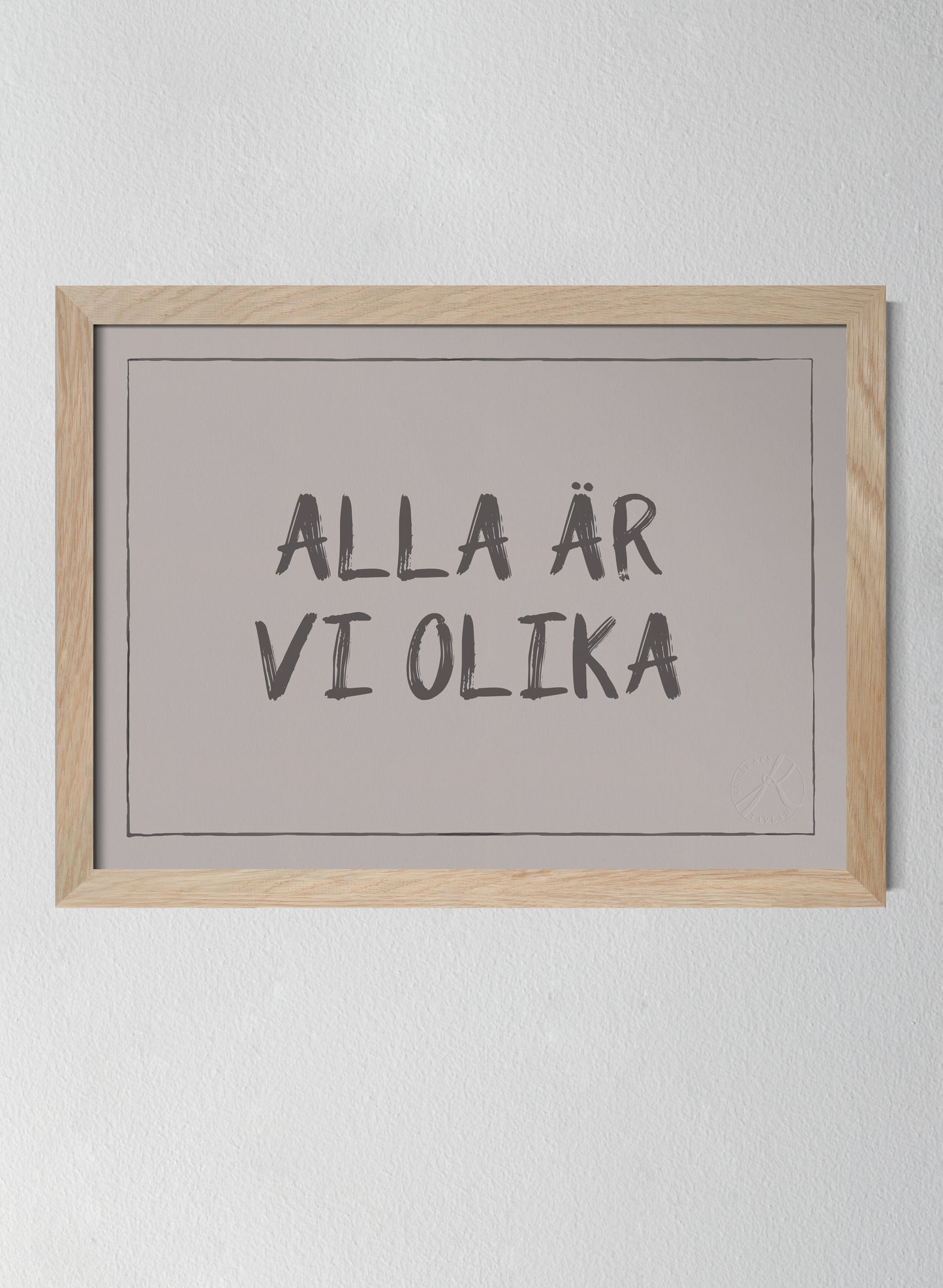Alla är vi olika, text