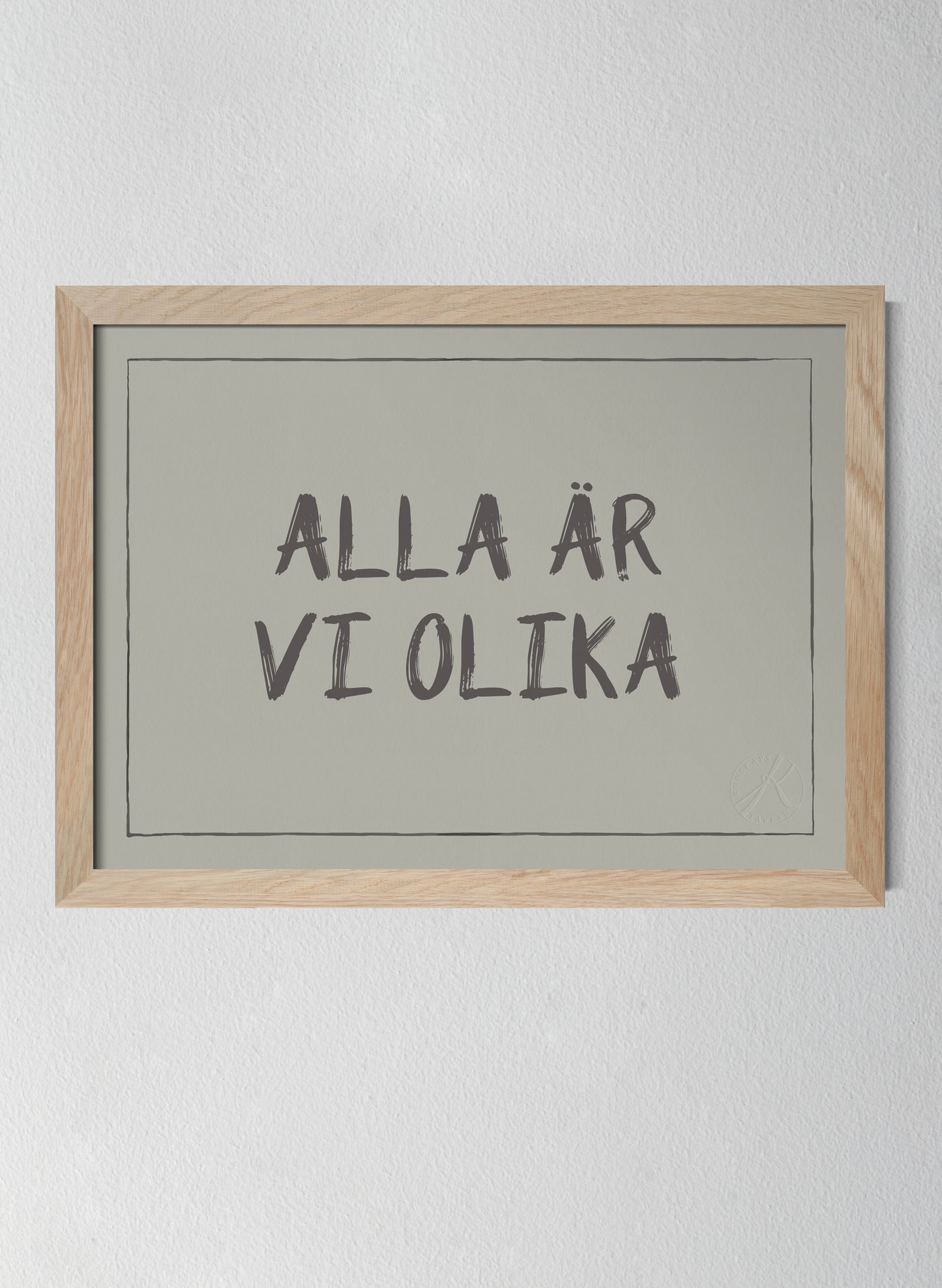Alla är vi olika, text