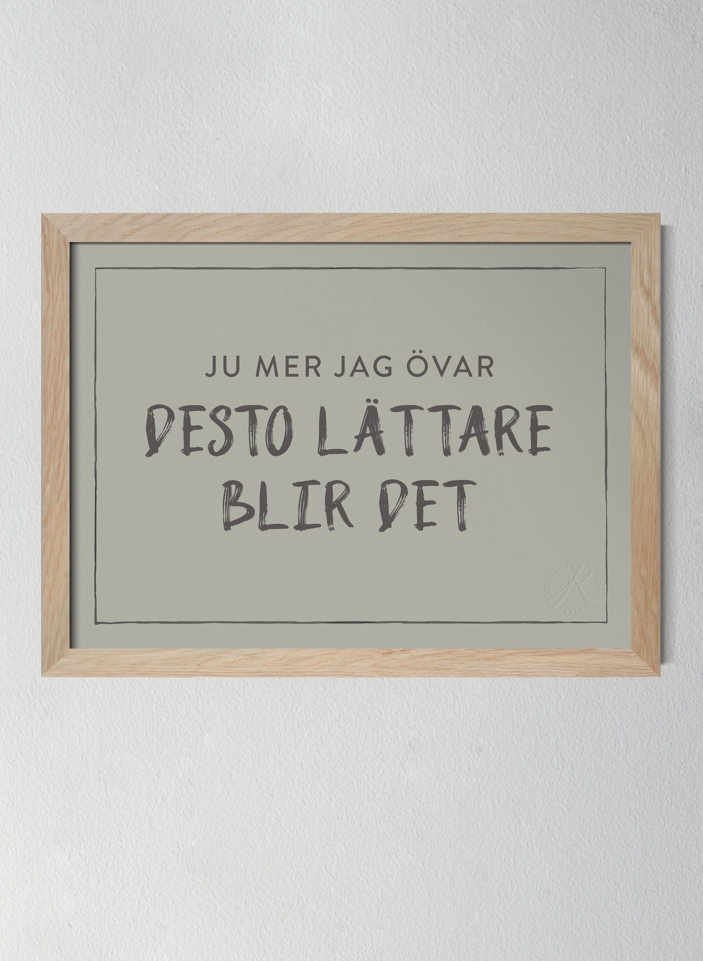 Ju mer jag övar, desto lättare blir det