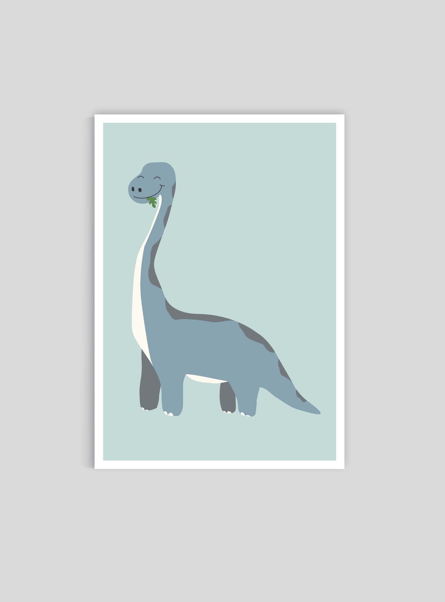 Dinosaurie Brachiosaurus - ny - Mini print A5