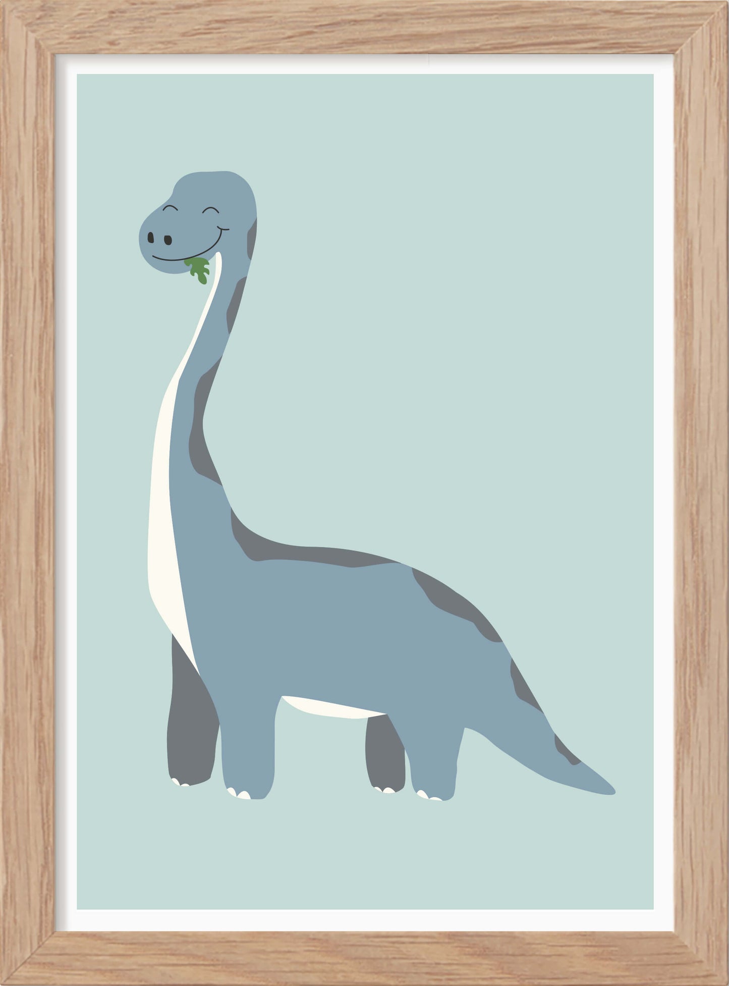 Dinosaurie Brachiosaurus - ny - Mini print A5