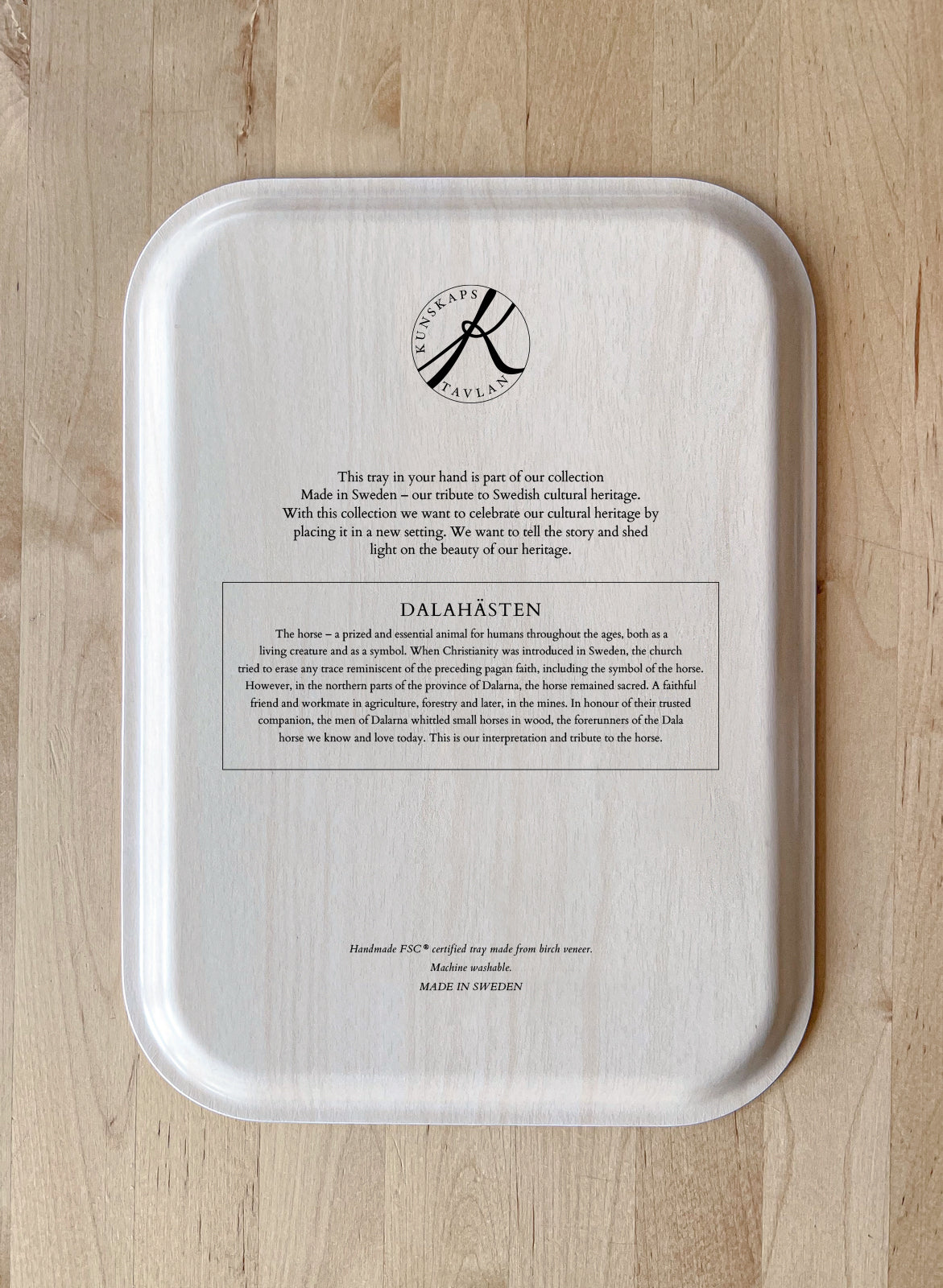 Bricka Dalahästen - 27x20 cm