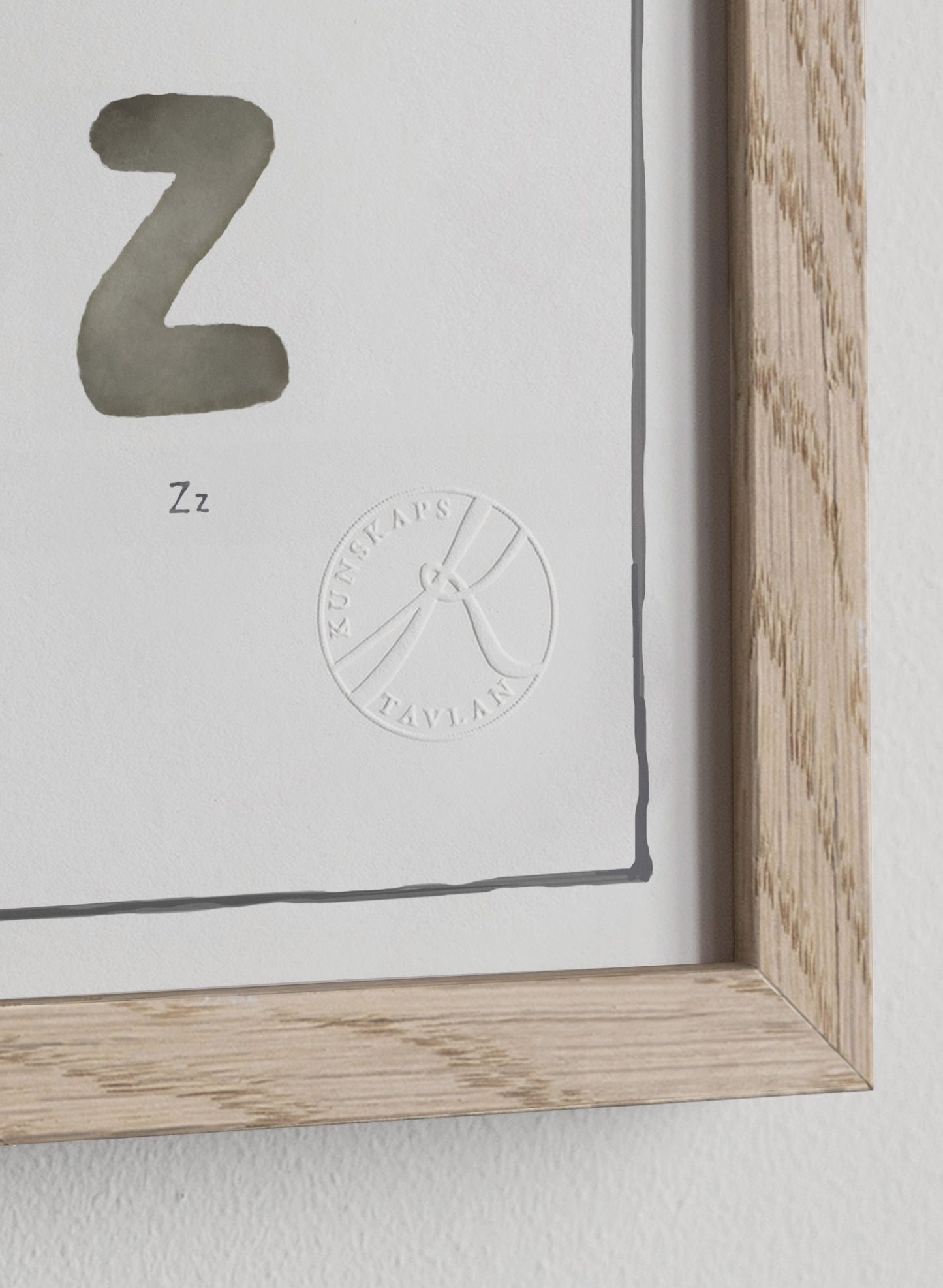 The Alphabet - på engelska - akvarell