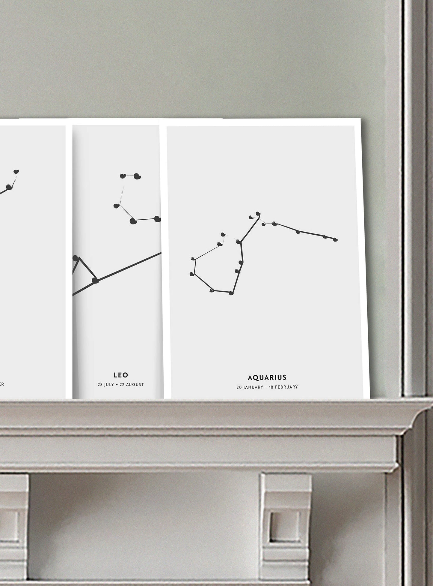 Zodiac sign Aquarius - Vattumannen - Mini print A5 - Kunskapstavlan