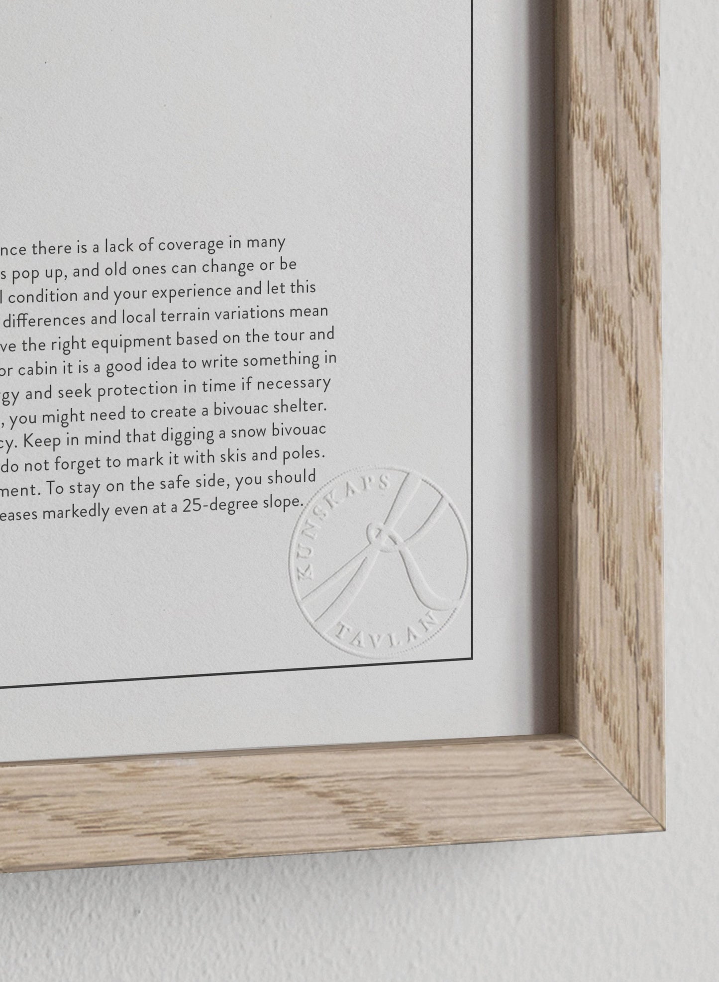 Mountain safety - på engelska