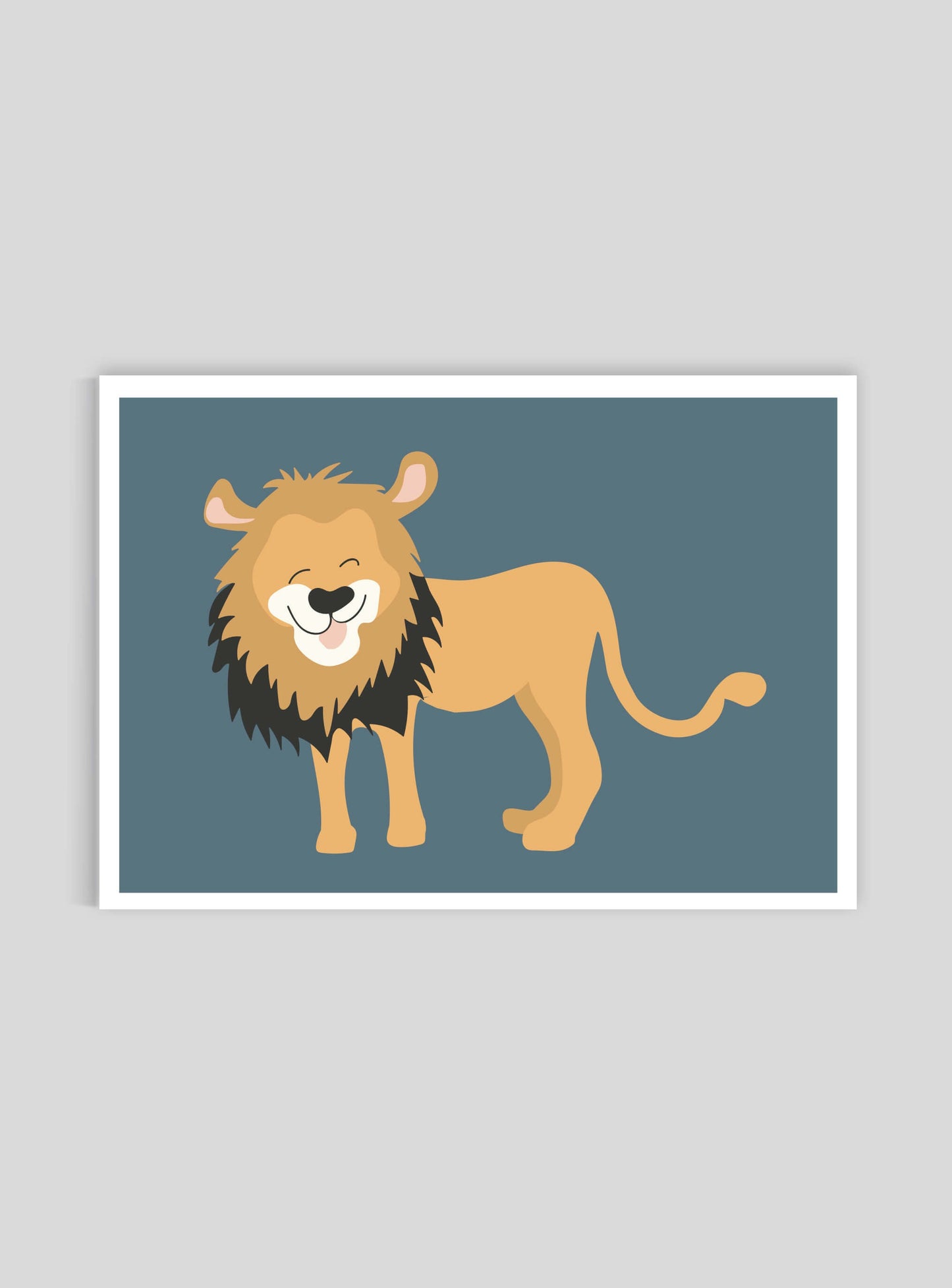 Lejon - Mini print A5 - Kunskapstavlan