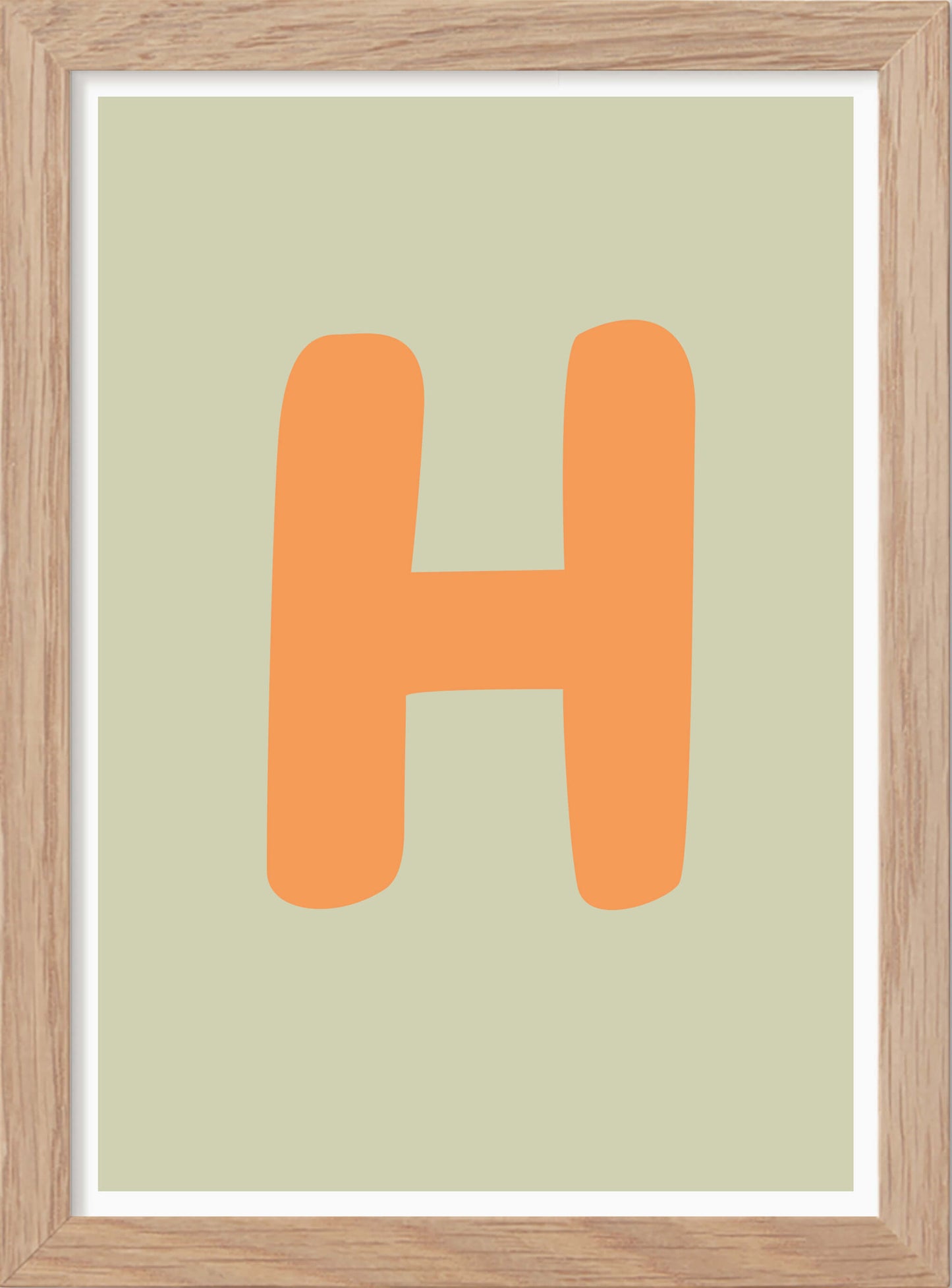 Bokstaven H - Mini print A5 - Kunskapstavlan