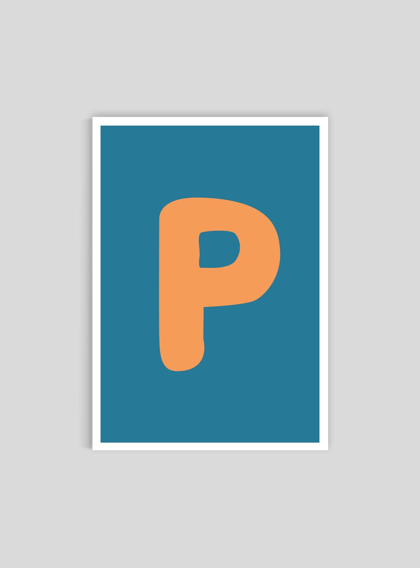 Bokstaven P - Mini print A5 - Kunskapstavlan