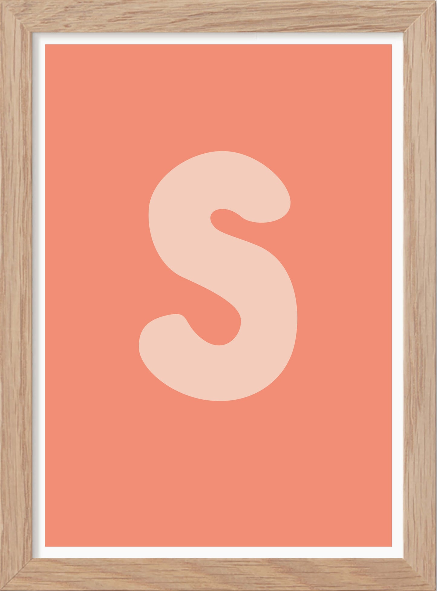 Bokstaven S - Mini print A5 - Kunskapstavlan