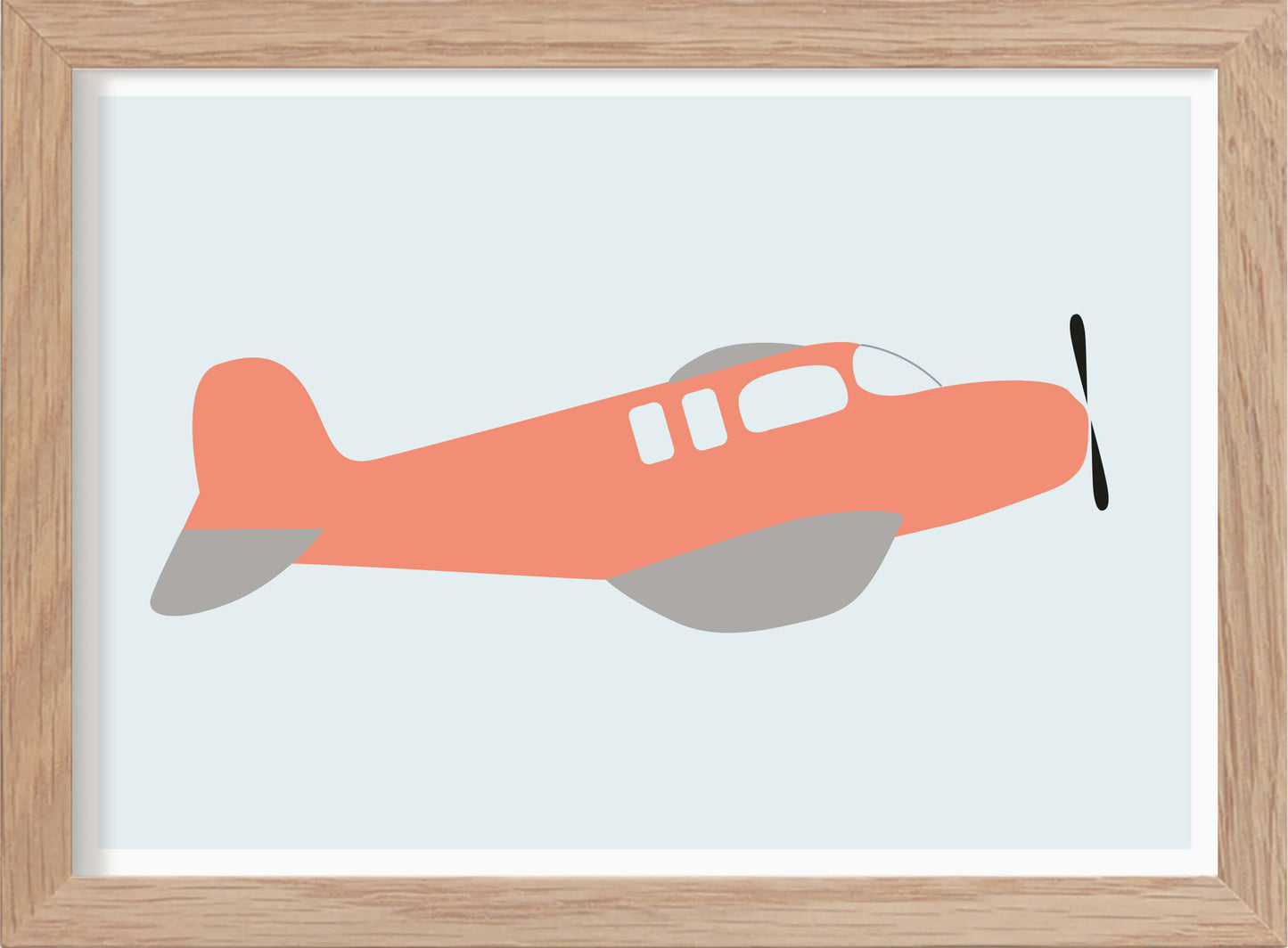 Flygplan - Mini print A5 - Kunskapstavlan