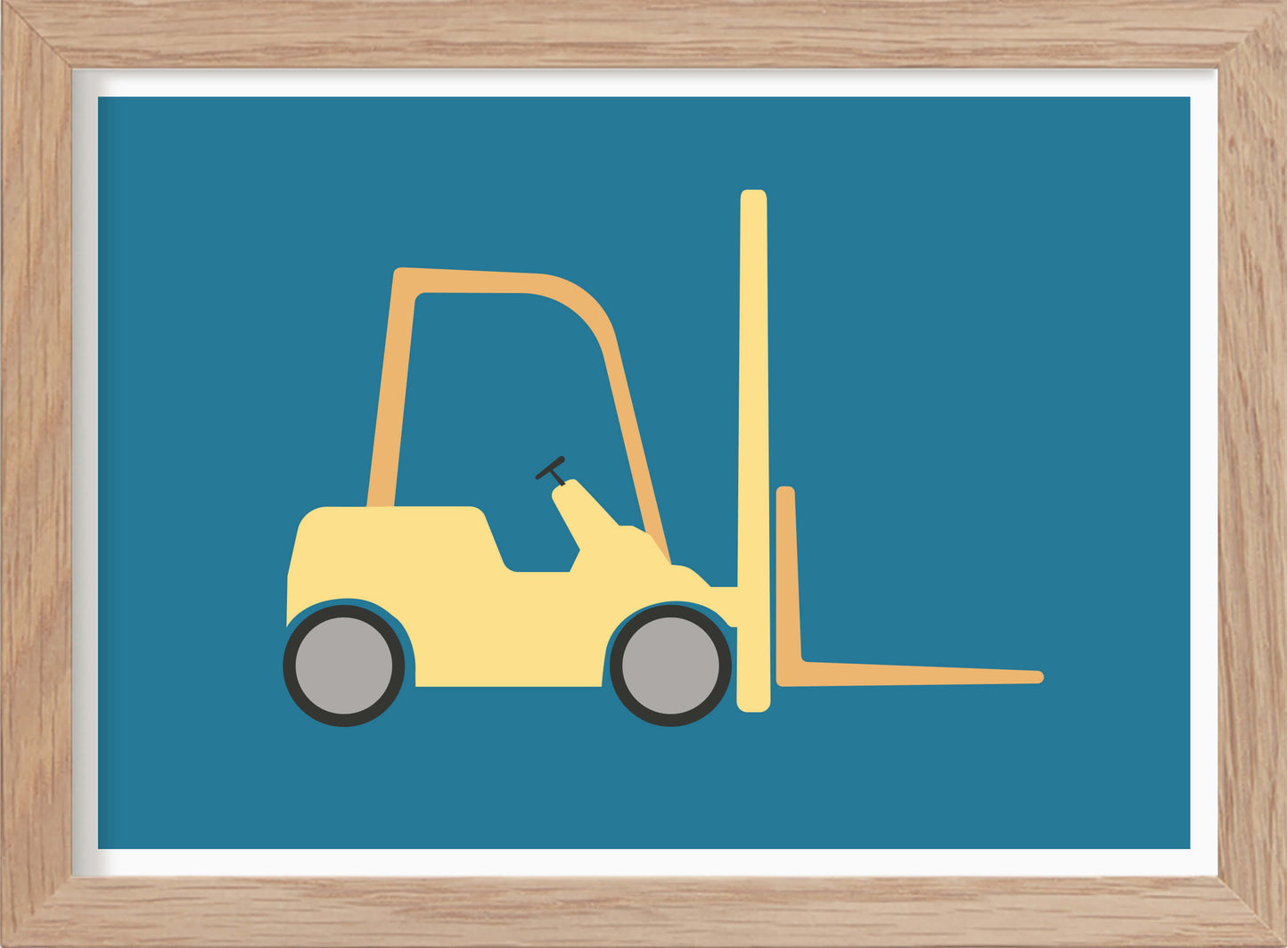 Gaffeltruck - Mini print A5 - Kunskapstavlan
