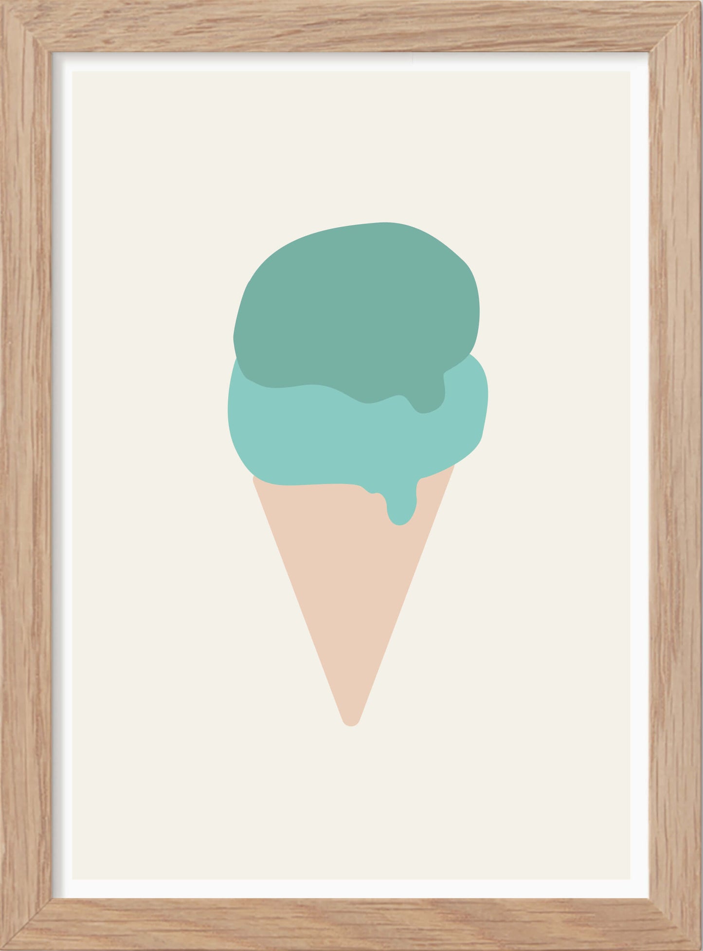 Färgen turkos - Mini print A5 - Kunskapstavlan