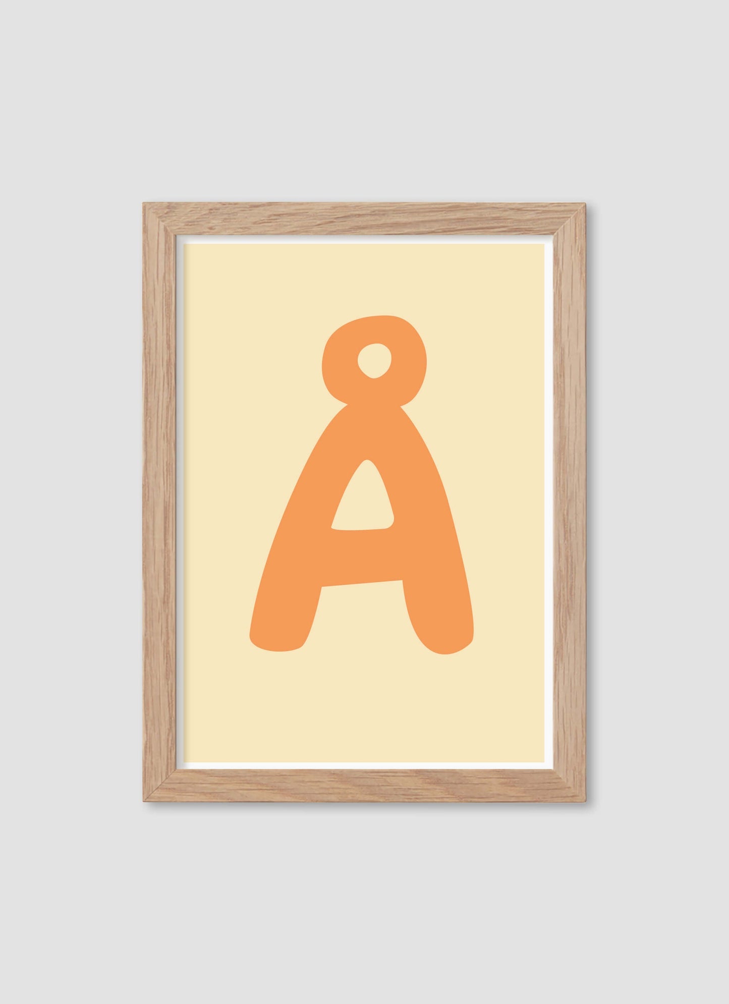 Bokstaven Å - Mini print A5 - Kunskapstavlan