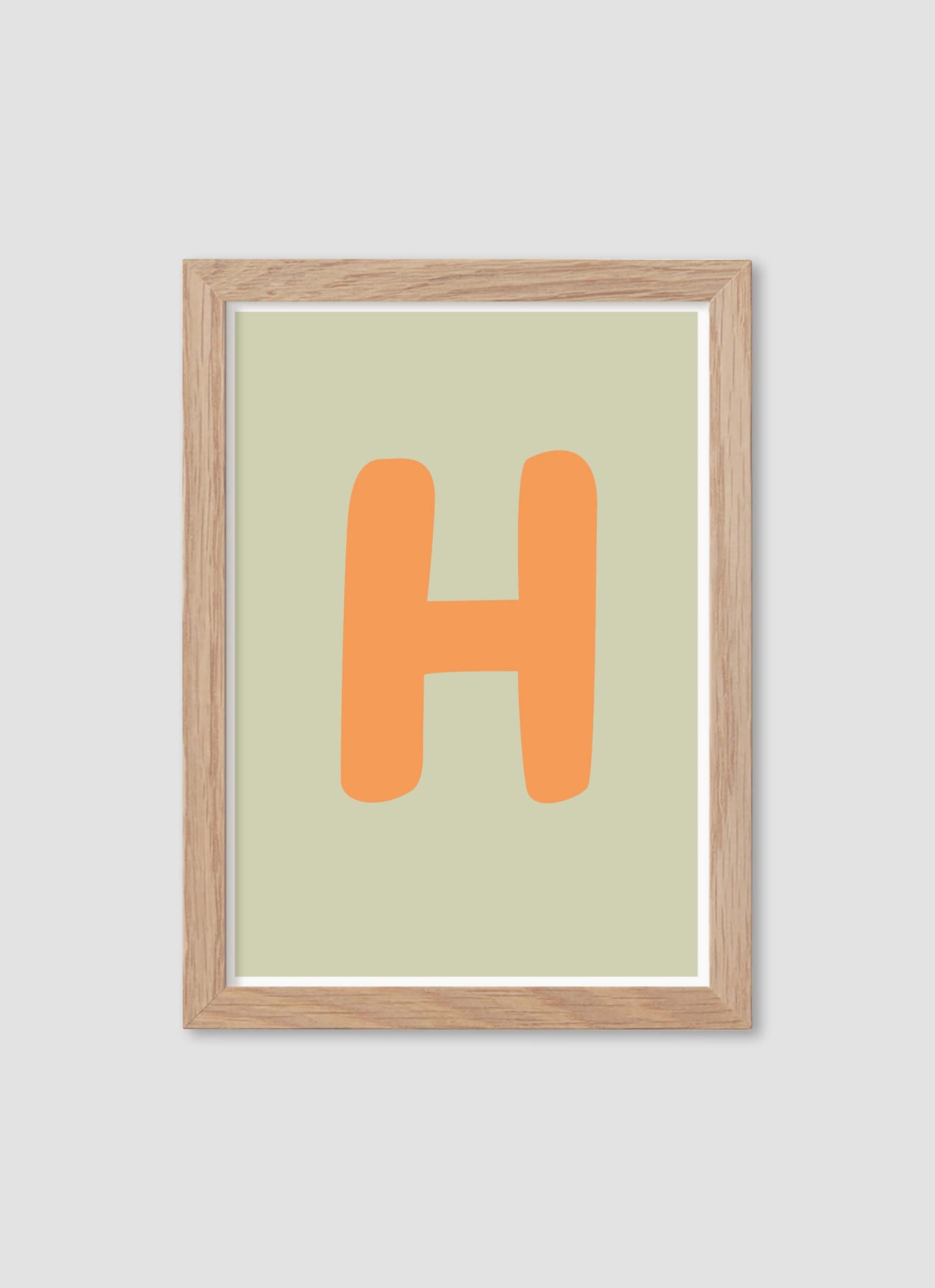 Bokstaven H - Mini print A5 - Kunskapstavlan
