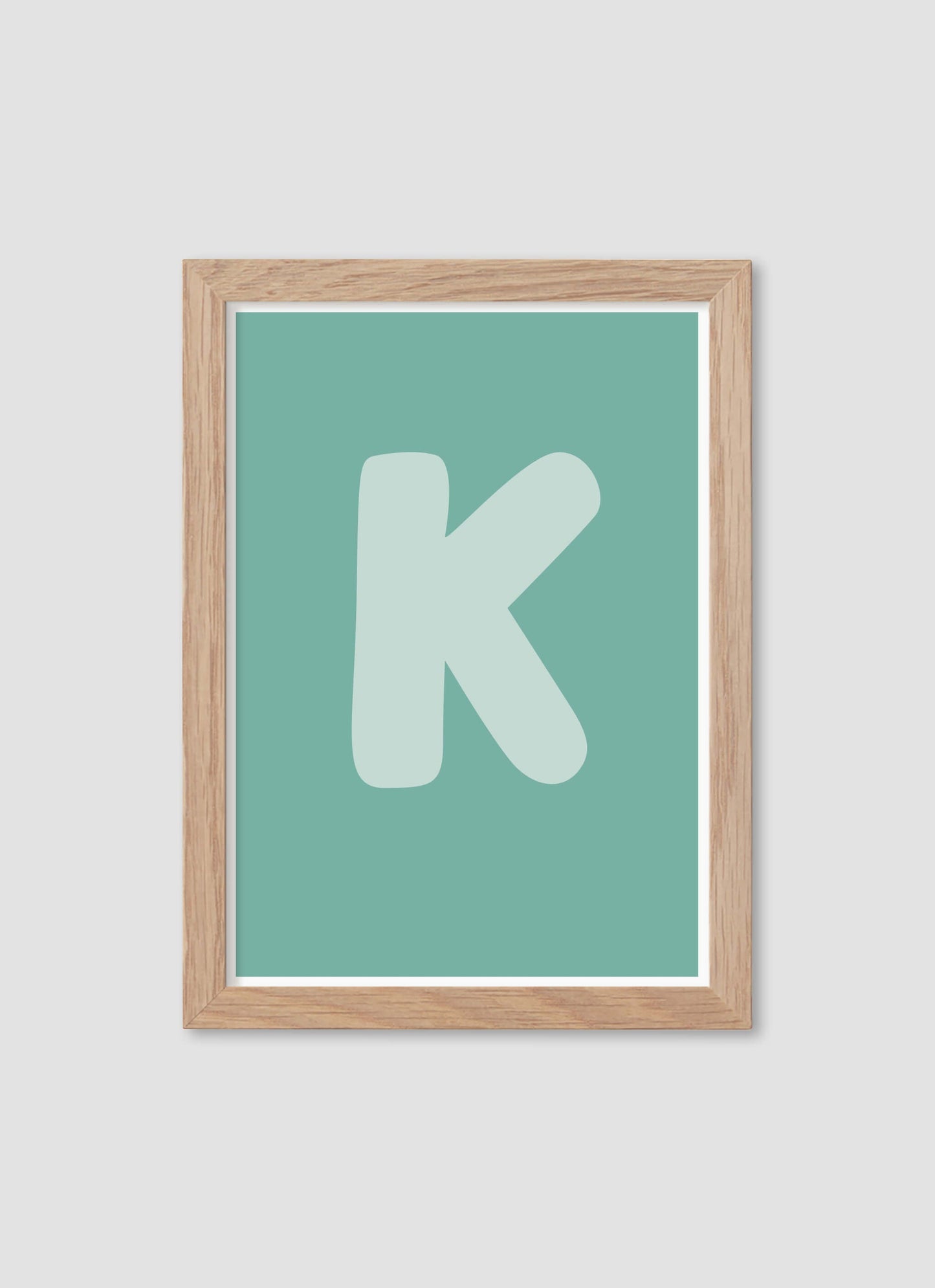 Bokstaven K - Mini print A5 - Kunskapstavlan