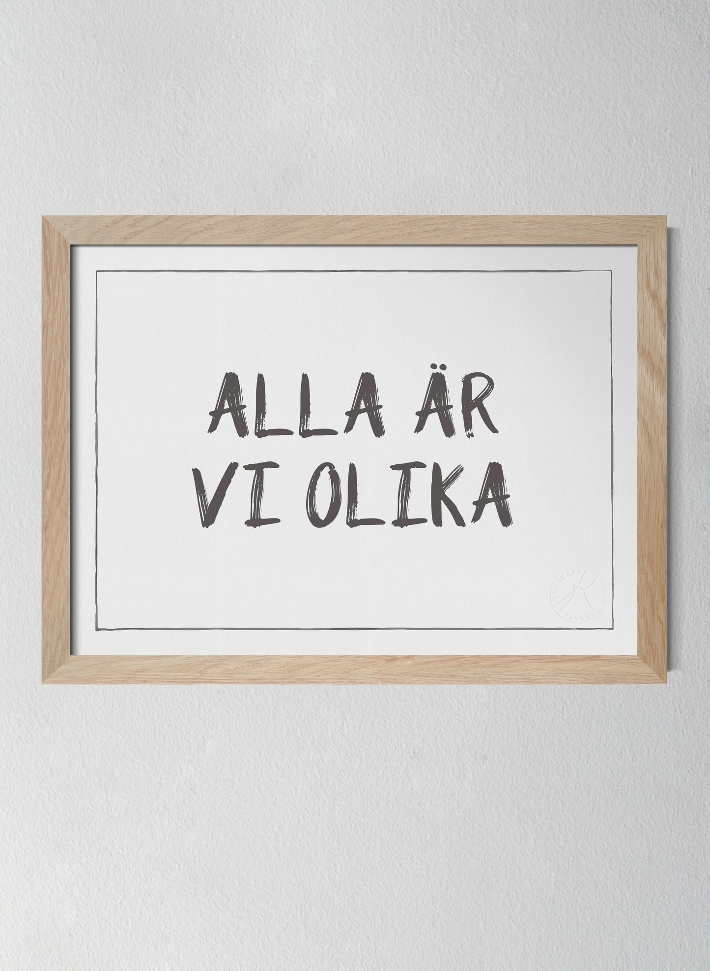 Alla är vi olika, text