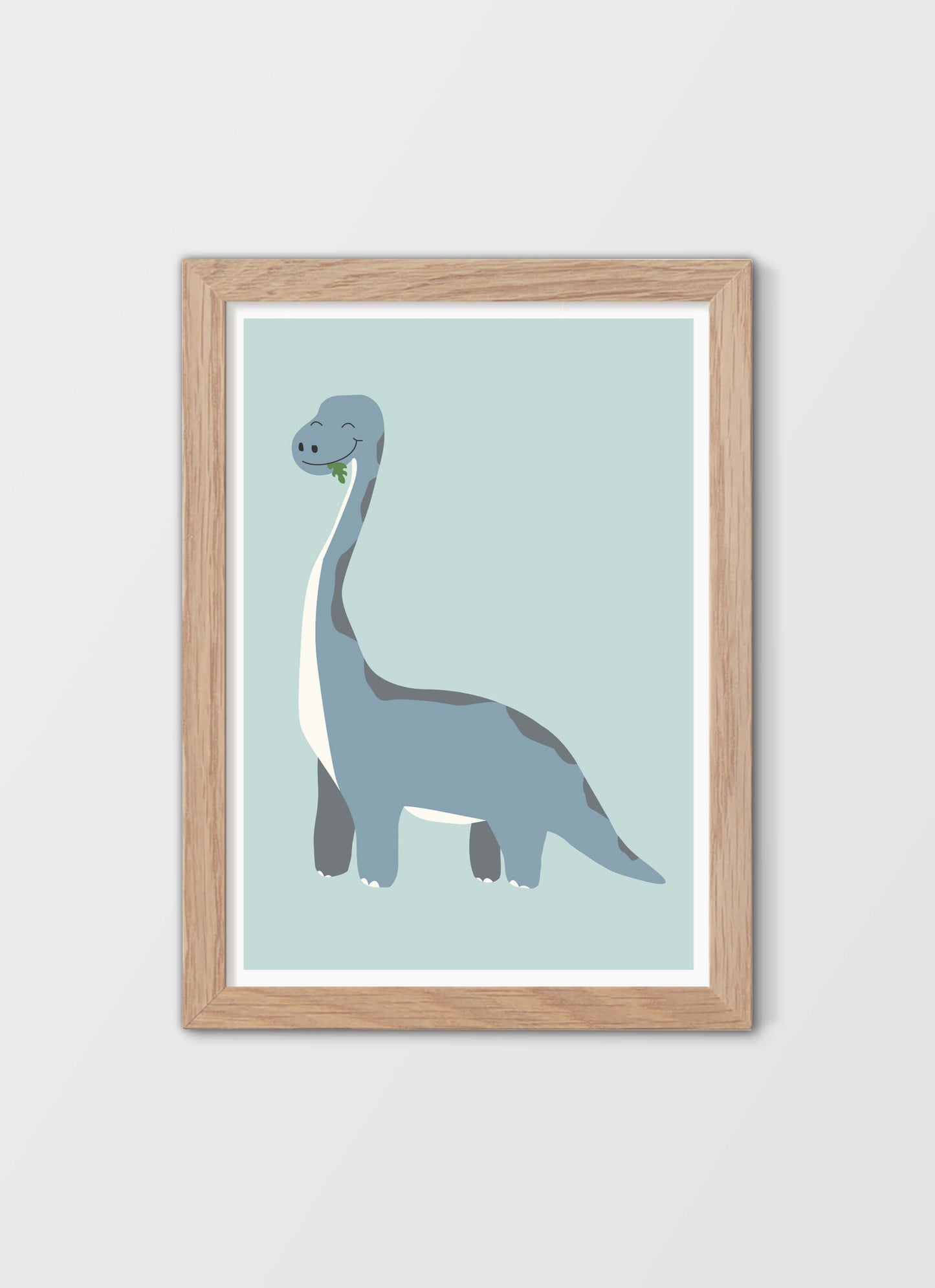 Dinosaurie Brachiosaurus - ny - Mini print A5