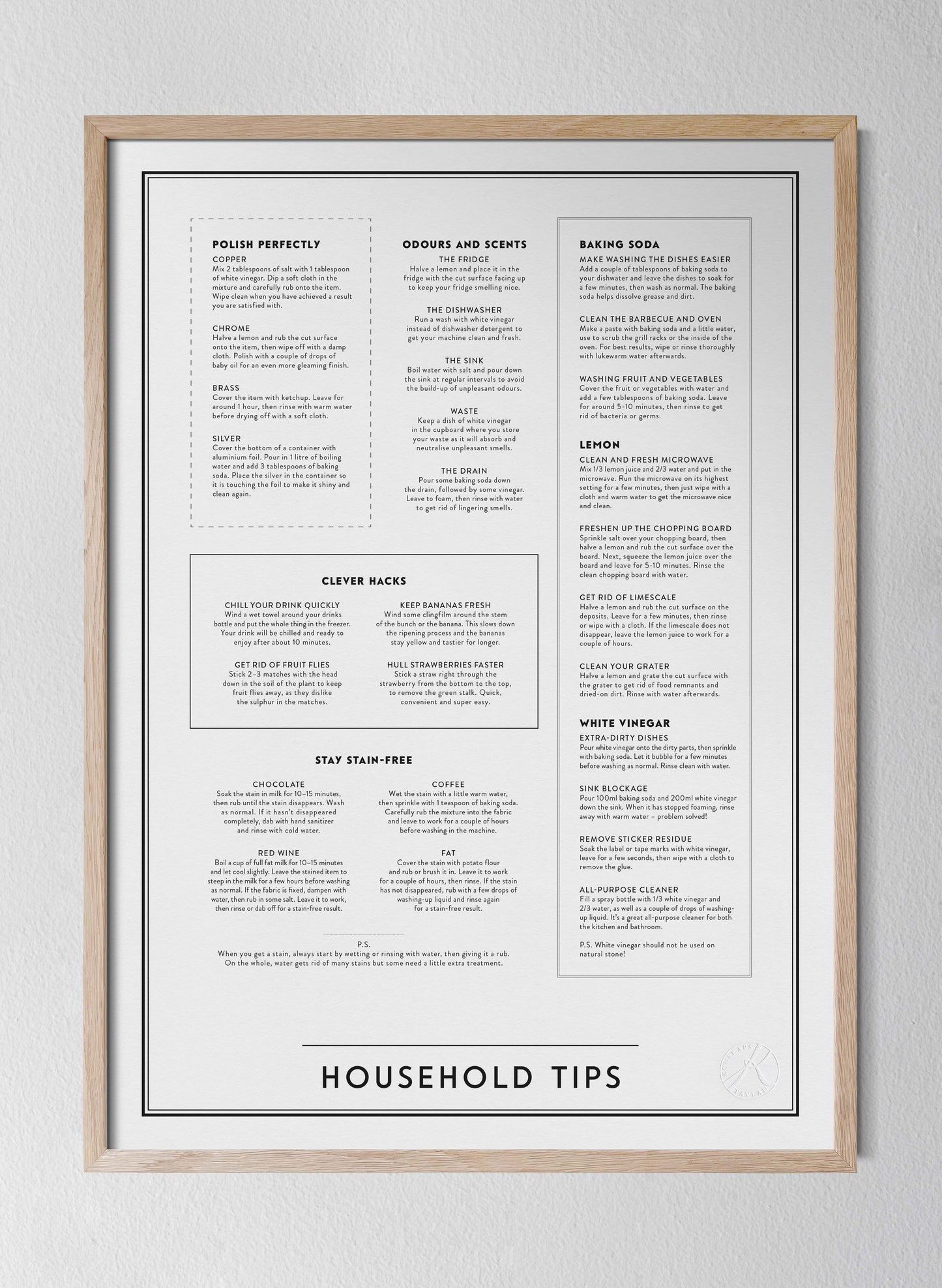 Household tips - på engelska