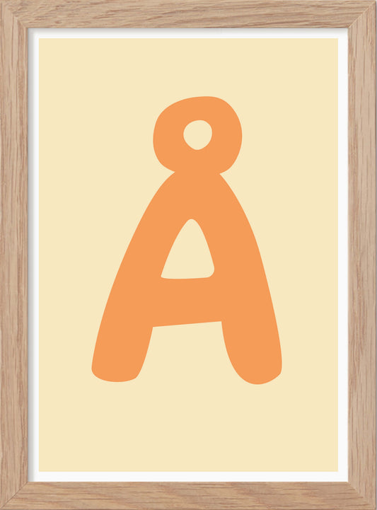 Bokstaven Å - Mini print A5 - Kunskapstavlan