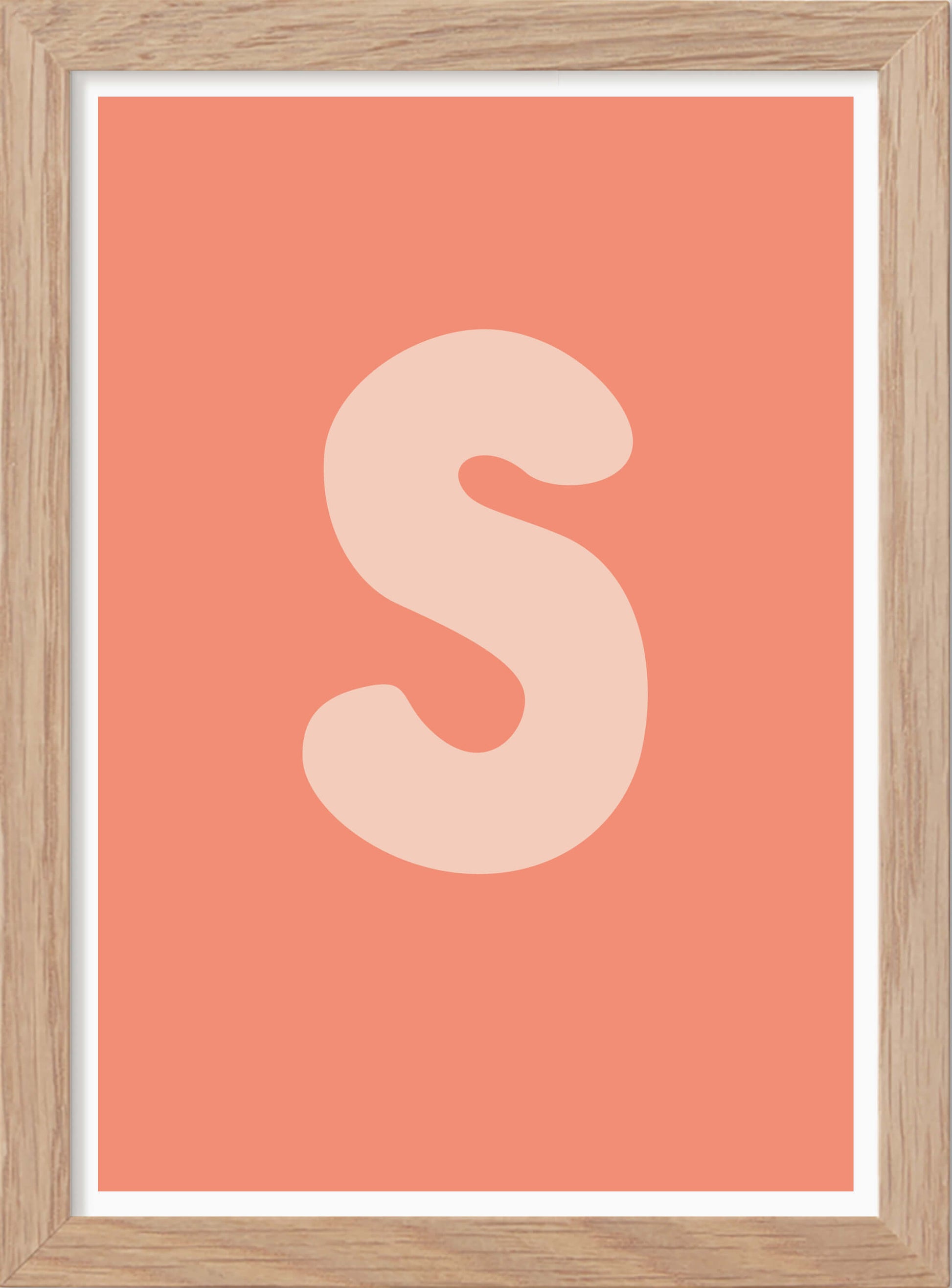 Bokstaven S - Mini print A5 - Kunskapstavlan