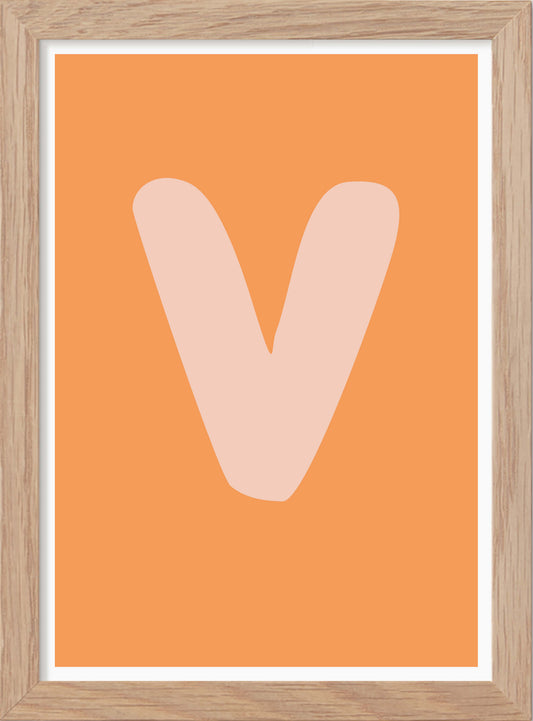Bokstaven V - Mini print A5 - Kunskapstavlan