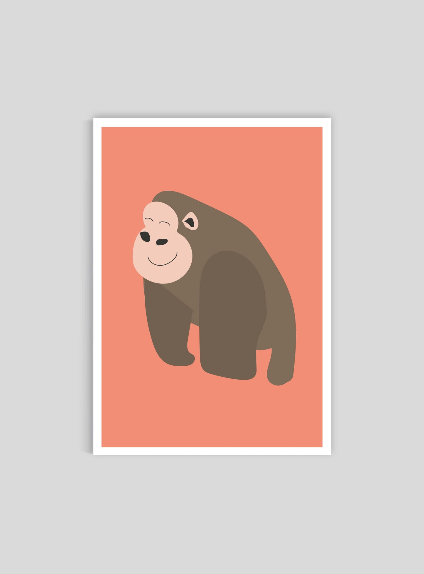 Gorilla - Mini print A5 - Kunskapstavlan