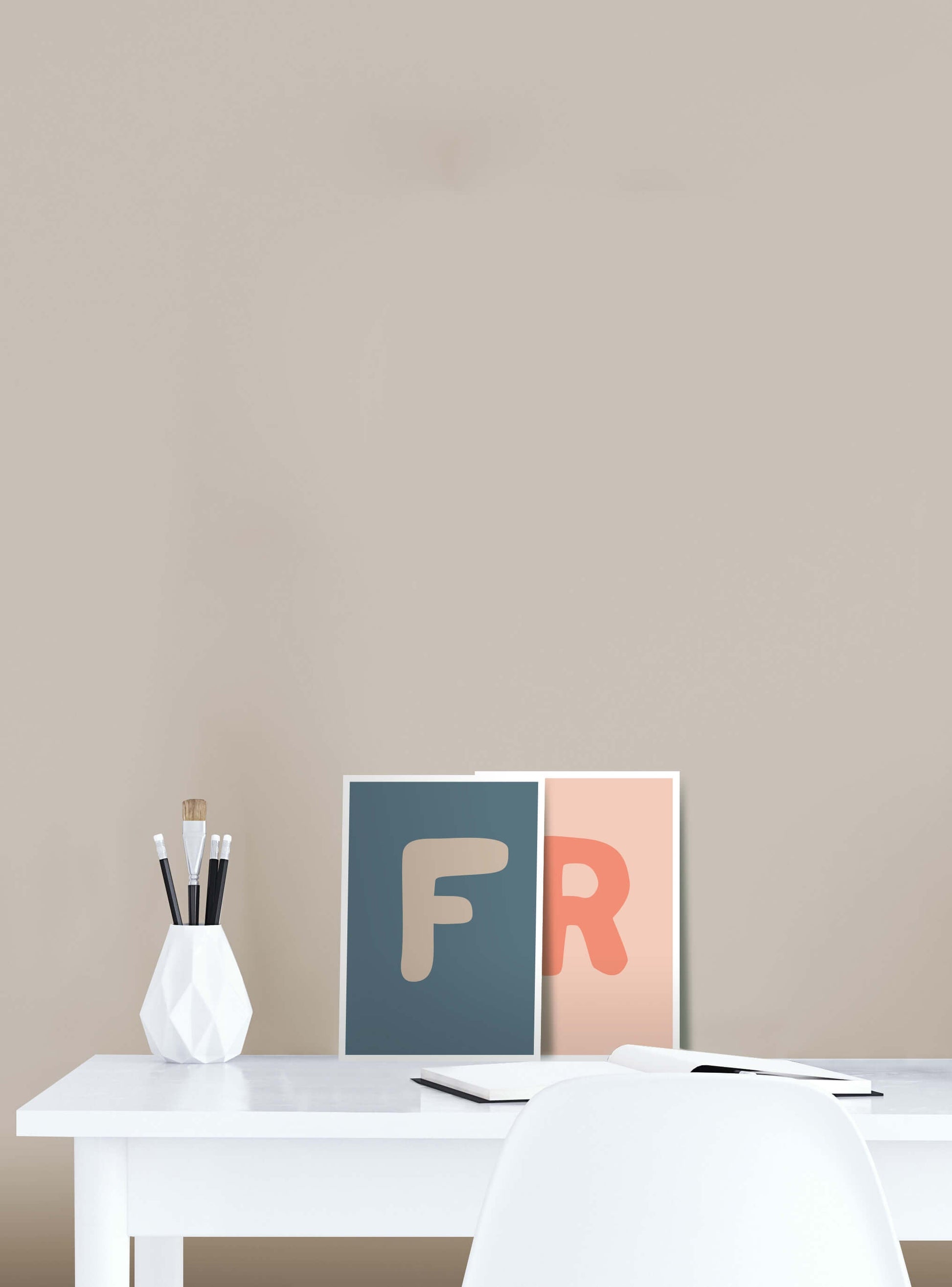 Bokstaven F - Mini print A5 - Kunskapstavlan