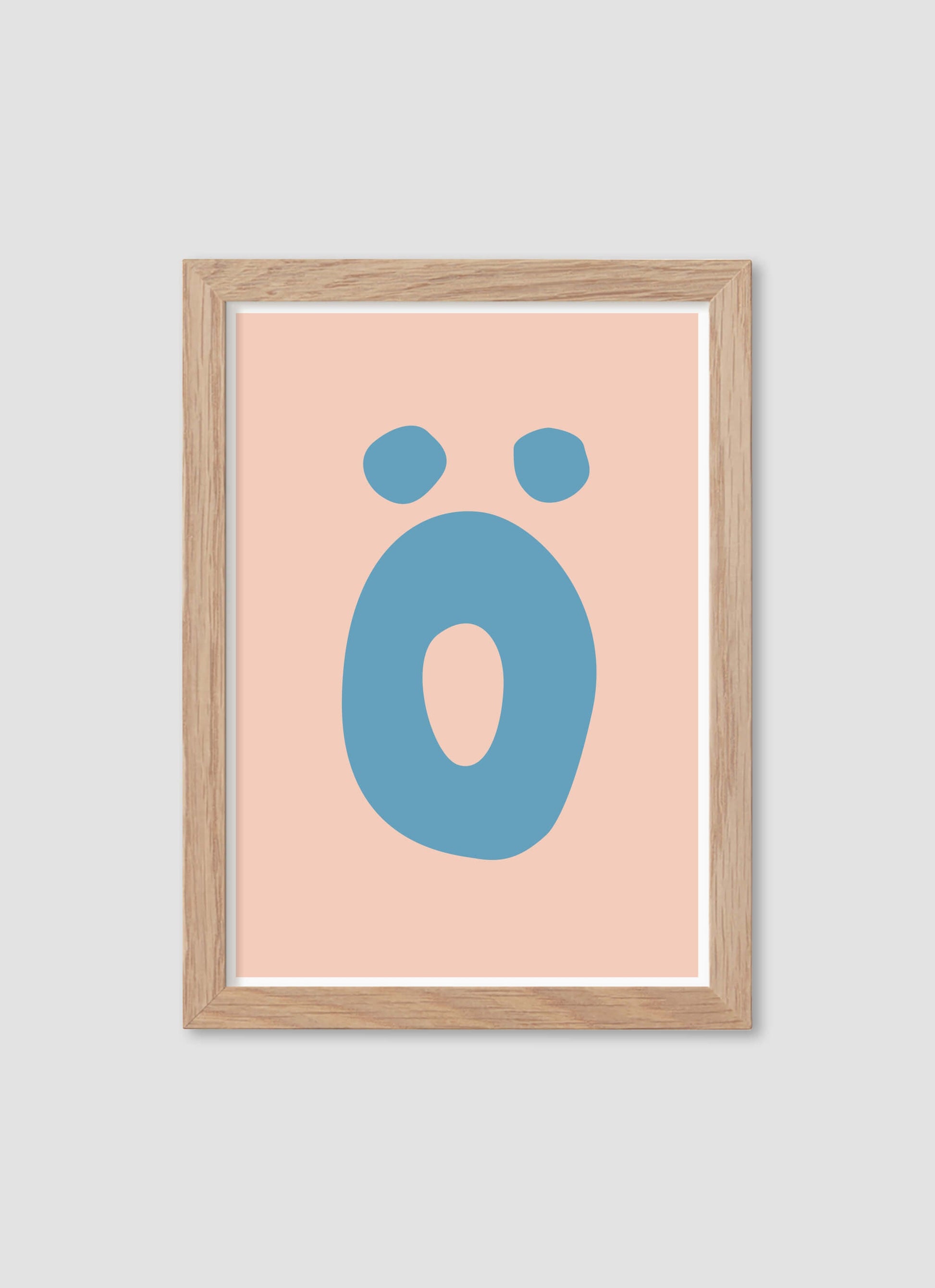 Bokstaven Ö - Mini print A5 - Kunskapstavlan