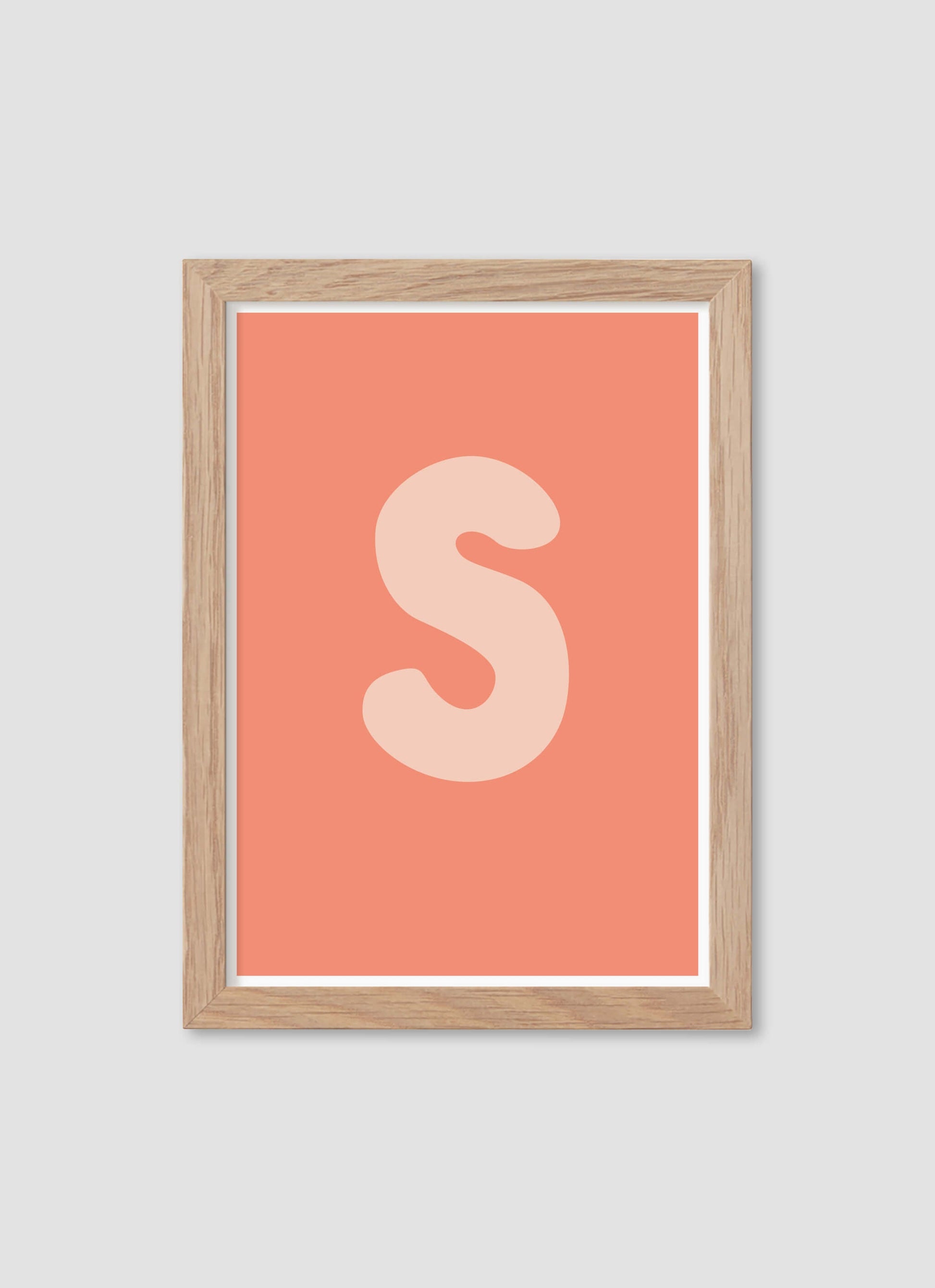 Bokstaven S - Mini print A5 - Kunskapstavlan