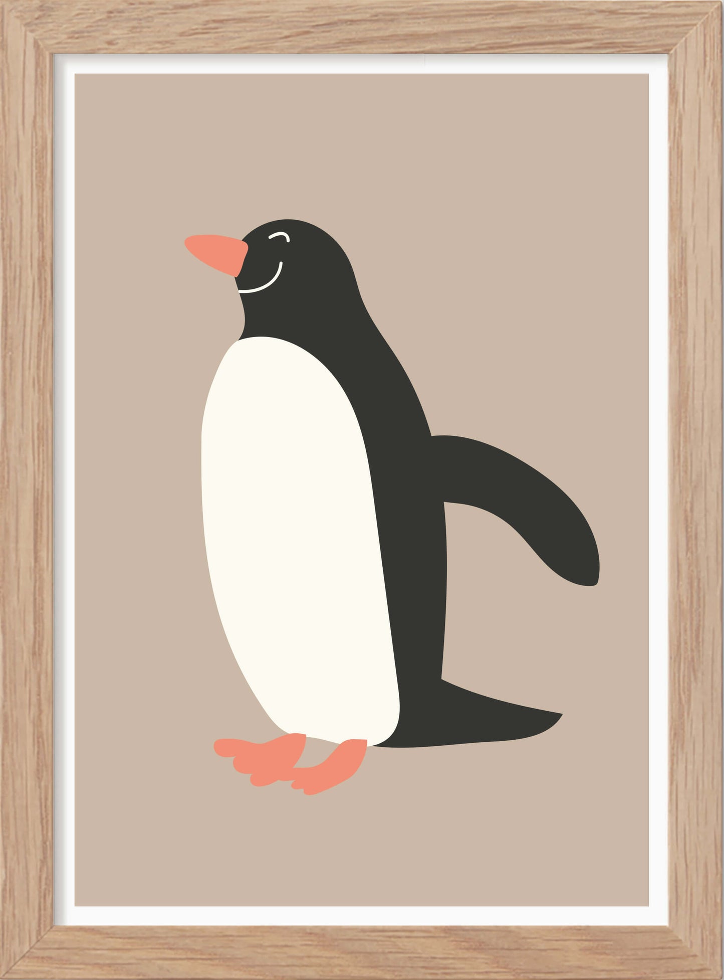 Pingvin - Mini print A5 - Kunskapstavlan