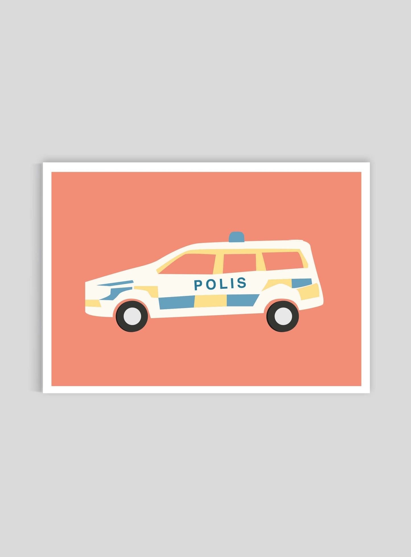 Polisbil - Mini print A5 - Kunskapstavlan