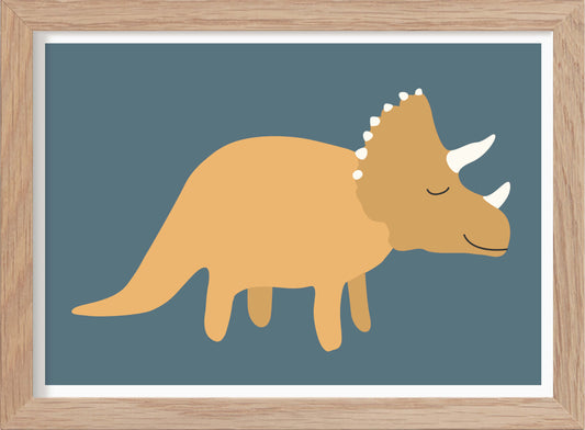 Dinosaurie Triceratops NEW - Mini print A5